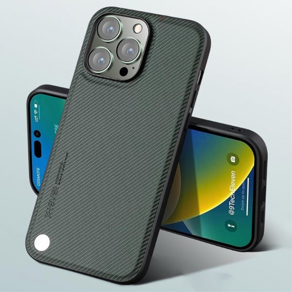 X-Level iPhone 15 Pro Kuori Kevlar II Series Harmaa