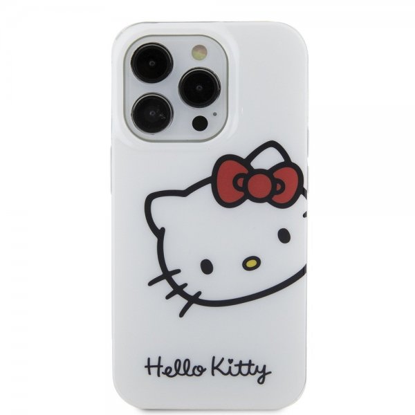 Hello Kitty iPhone 15 Pro Kuori Kitty Logo Valkoinen