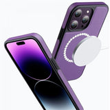 X-Level iPhone 15 Pro -kuori, keinonahkaa, MagSafe, sininen