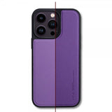 X-Level iPhone 15 Pro -kuori, keinonahkaa, MagSafe, sininen