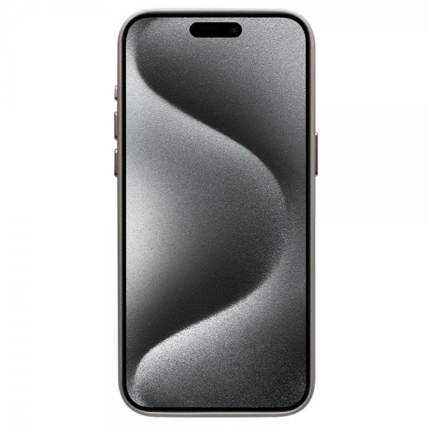 Qialino iPhone 15 Pro Kuori Tekonahka MagSafe Harmaa
