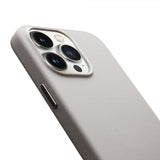 Qialino iPhone 15 Pro Kuori Tekonahka MagSafe Harmaa