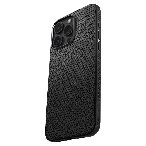 Spigen iPhone 15 Pro -suojakuori Liquid Air, mattamusta