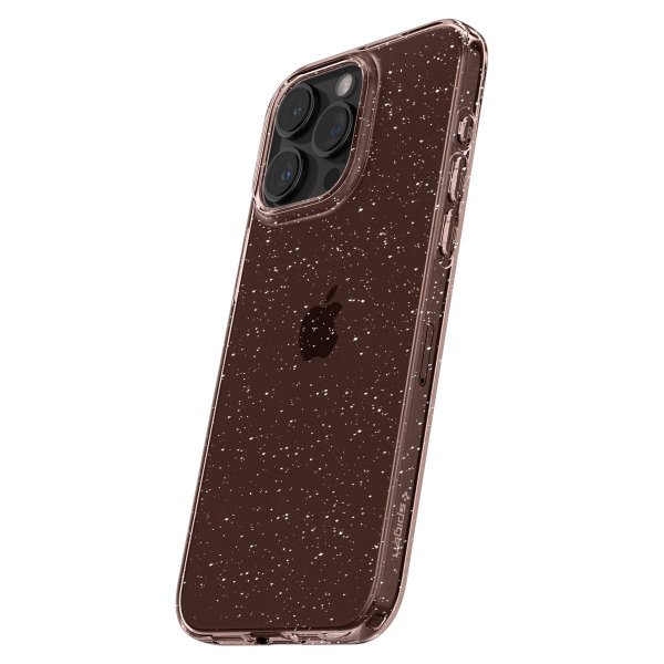 Spigen iPhone 15 Pro Kuori Liquid Crystal Glitter Rose Quartz