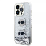 Karl Lagerfeld iPhone 15 Pro Kuori Liquid Glitter Karl & Choupette Hopea