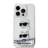 Karl Lagerfeld iPhone 15 Pro Kuori Liquid Glitter Karl & Choupette Hopea
