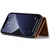 Dg.Ming iPhone 15 Pro Kuori M1-sarjan irrotettava korttipidike ruskea