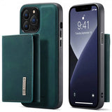 Dg.Ming iPhone 15 Pro -suojakuori M1 Series, irrotettava korttipidike, vihreä