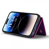 Dg.Ming iPhone 15 Pro -suojakuori, M3 Series, irrotettava korttikotelo, kimalteleva lila