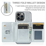 Dg.Ming iPhone 15 Pro Kuori M3-sarja Irrotettava Korttipidike Glitterhopea