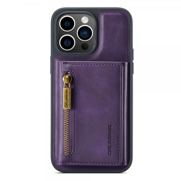 Dg.Ming iPhone 15 Pro -suojakuori M5 Series, irrotettava korttipidike, violetti