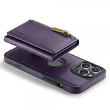 Dg.Ming iPhone 15 Pro -suojakuori M5 Series, irrotettava korttipidike, violetti