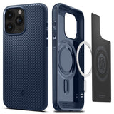 Spigen iPhone 15 Pro -suojakuori Mag Armor MagFit Navy Blue