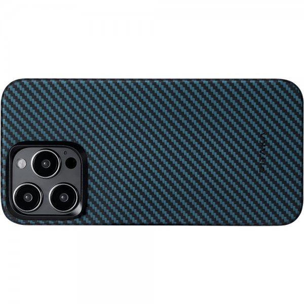 Pitaka iPhone 15 Pro -suojakuori MagEZ Case 4 Black/Blue Twill