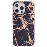 iPhone 15 Pro Kuori Marmorikuvio Musta