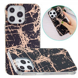 iPhone 15 Pro Kuori Marmorikuvio Musta