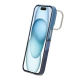 iPhone 15 Pro -suojakuori, taitettava jalusta, MagSafe, sininen