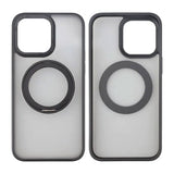 Rvelon iPhone 15 Pro -kuori, pyörivä MagSafe-jalusta, mattamusta
