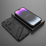 iPhone 15 Pro -kuoret jalustalla, musta