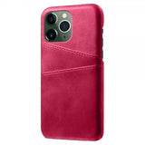iPhone 15 Pro -suojakuori kahdella korttipaikalla, magenta