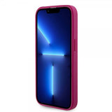 Guess iPhone 15 Pro Kuori Metallilogo Strassi Metallinruusufininen