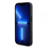 Guess iPhone 15 Pro Kuori Metal Logo Strass Musta