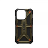 Urban Armor Gear (UAG) iPhone 15 Pro -suojakuori Monarch Kevlar Element Green