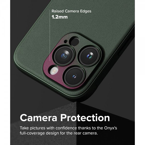 Ringke iPhone 15 Pro -suojakuori, Onyx Dark Green