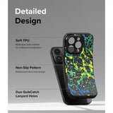 Ringke iPhone 15 Pro -suojakuori, Onyx Design Action Painting
