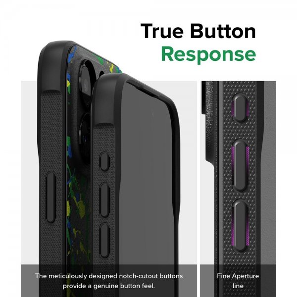 Ringke iPhone 15 Pro -suojakuori, Onyx Design Action Painting