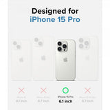 Ringke iPhone 15 Pro -suojakuori, Onyx Design, Blue Brush