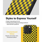 Ringke iPhone 15 Pro Kuori Onyx Design Checkerboard Keltainen
