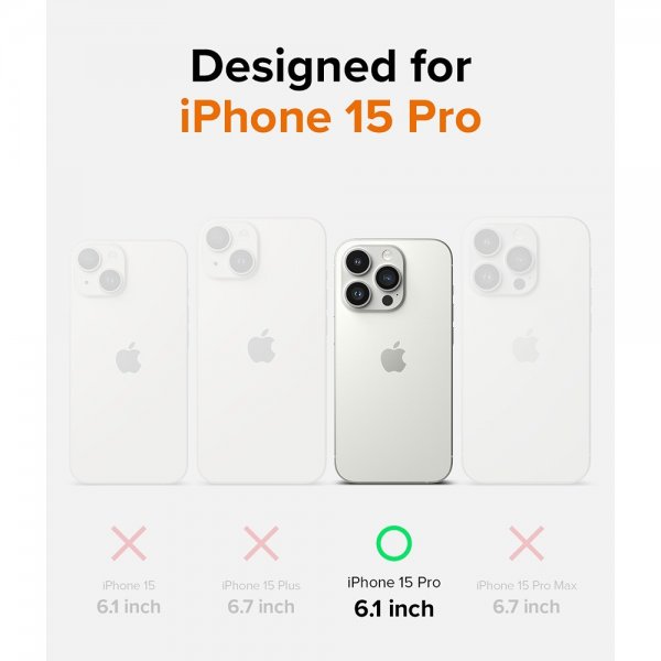 Ringke iPhone 15 Pro Onyx Design -kuori tarran kera