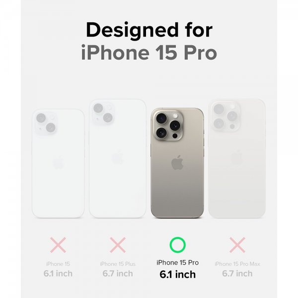 Ringke iPhone 15 Pro -suojakuori, Onyx Navy