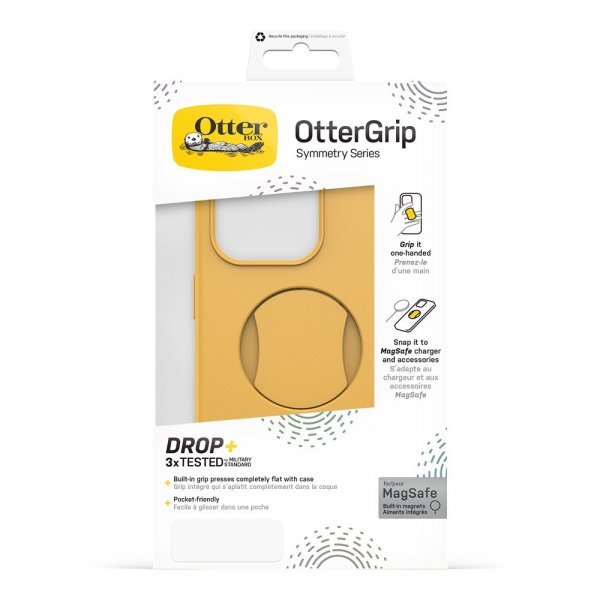 Otterbox iPhone 15 Pro -suojakuori OtterGrip Symmetry MagSafe Aspen Gleam
