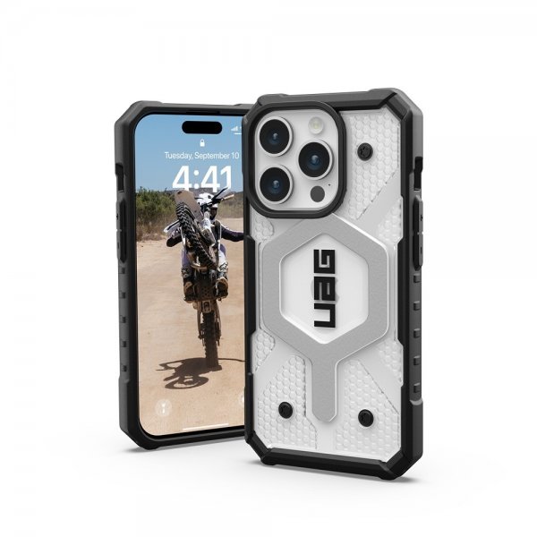 Urban Armor Gear (UAG) iPhone 15 Pro -suojakuori Pathfinder MagSafe Ice