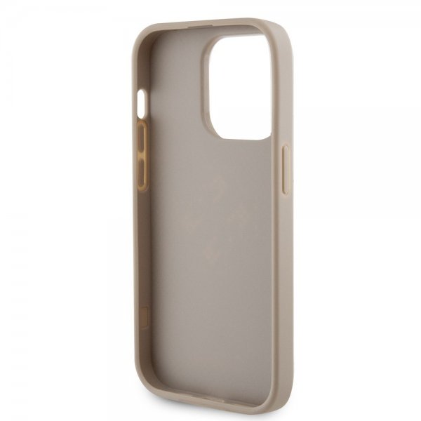Guess iPhone 15 Pro Kuori Perforated Glitter Kulta