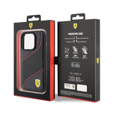 Ferrari iPhone 15 Pro Kuori Rei'itetty Musta