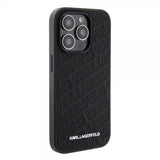 Karl Lagerfeld iPhone 15 Pro Kuori Quilted K Pattern Musta