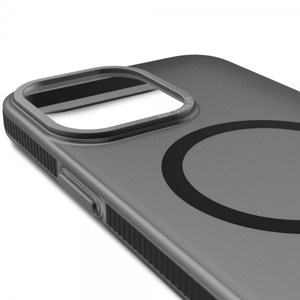 Decoded iPhone 15 Pro -kuori Kierrätetty muovi kirkas läpinäkyvä musta