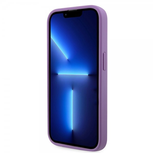 Guess iPhone 15 Pro kuori tekojalokivillä, violetti