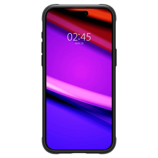 Spigen iPhone 15 Pro -suojakuori, Rugged Armor MagFit, mattamusta