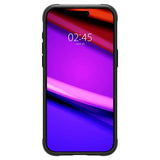 Spigen iPhone 15 Pro -suojakuori, Rugged Armor MagFit, mattamusta