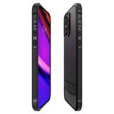 Spigen iPhone 15 Pro -suojakuori, Rugged Armor MagFit, mattamusta