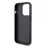 Karl Lagerfeld iPhone 15 Pro Kuori Saffiano Double Cardslot Musta