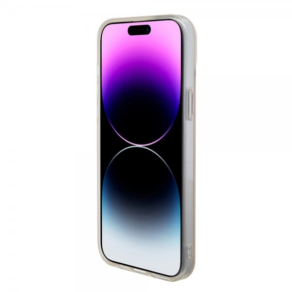 Guess iPhone 15 Pro -kuori Script MagSafe, vaaleanpunainen