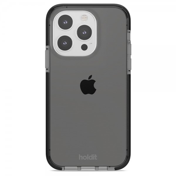 Holdit iPhone 15 Pro Kuori Seethru Musta