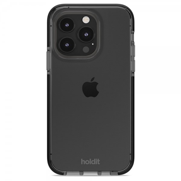 Holdit iPhone 15 Pro Kuori Seethru Musta