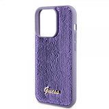 Guess iPhone 15 Pro -kuori, Sequin, violetti