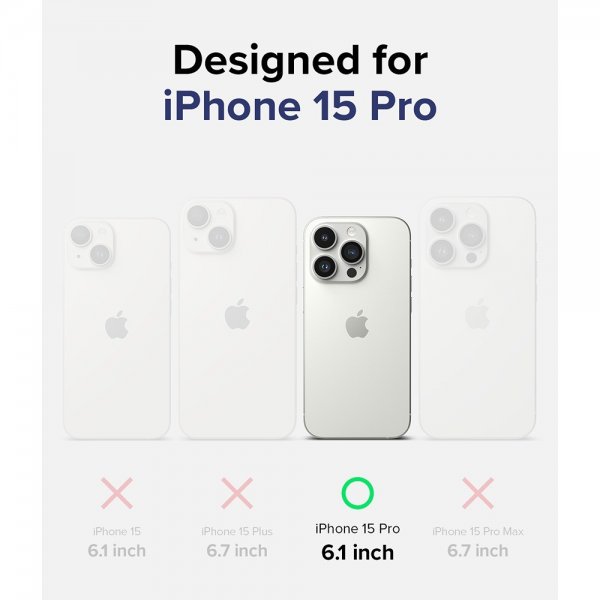 Ringke iPhone 15 Pro Kuori Silikoni Magneettinen Syvänsininen
